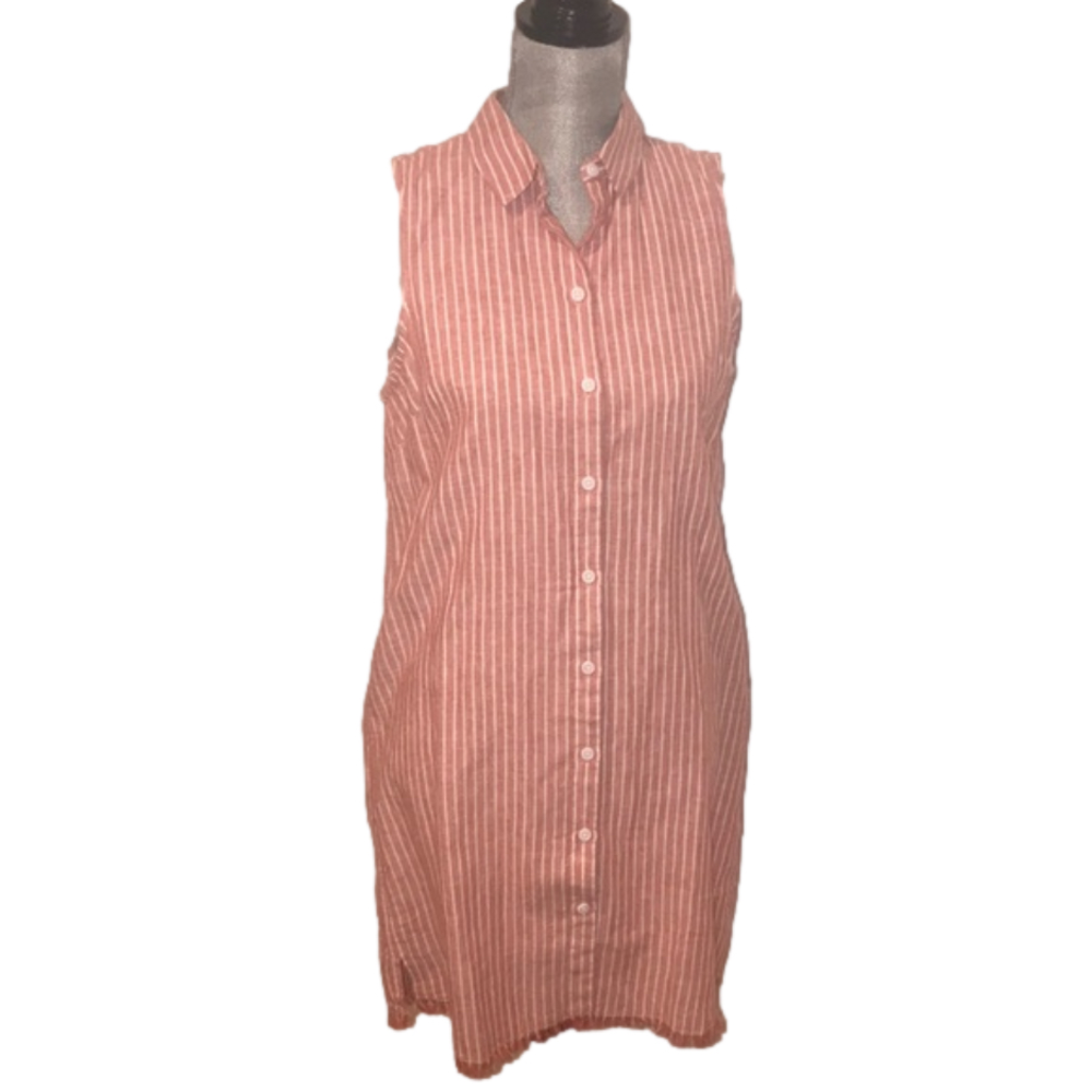 NWT Beachlunchlounge Pinstriped shirt dress